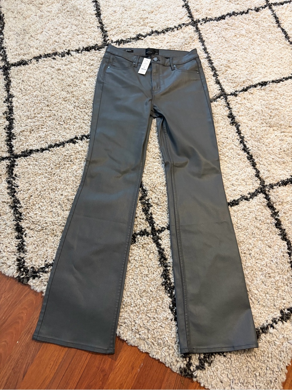 White House black market coated slim boot 8 R